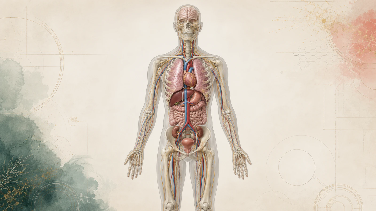 Original CPC study illustration of the major body systems used in medical coding